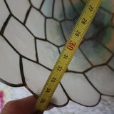 Vintage mother-of-pearl and brass pendant light