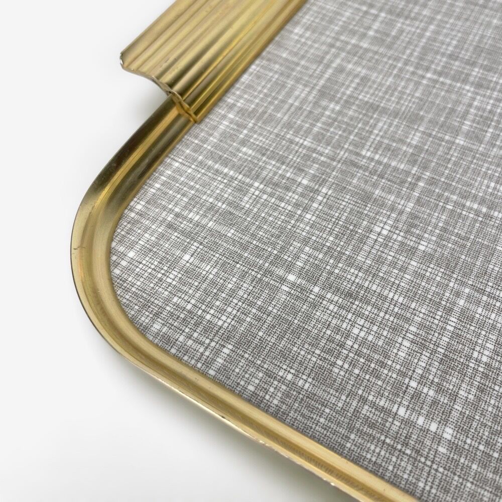 Brass tray and Formica Italy 50s