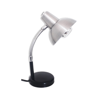 Desk lamp - black and brushed aluminum - 1970