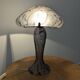 Lampe champignon pâte de verre