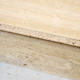 Travertine coffee table