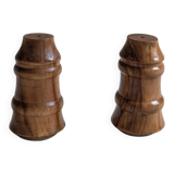 Salière et poivrier en bois