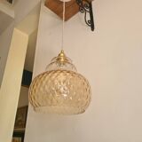 Vintage glass pendant light