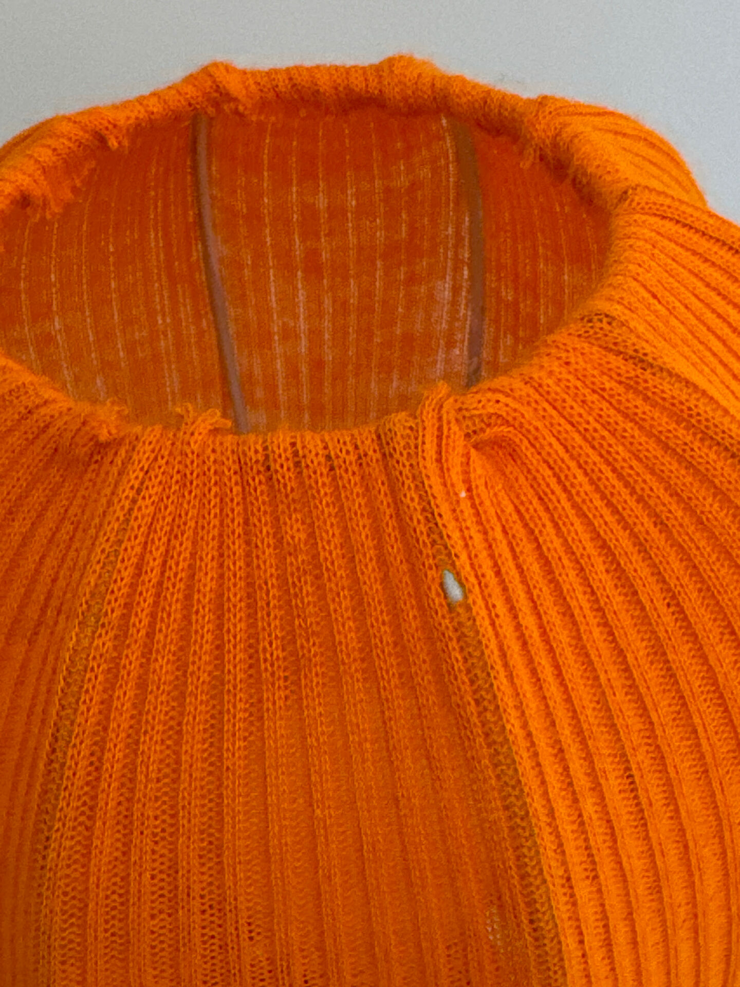 Lamp with a plastic base and a coloured fabric shade in Mid Century style.