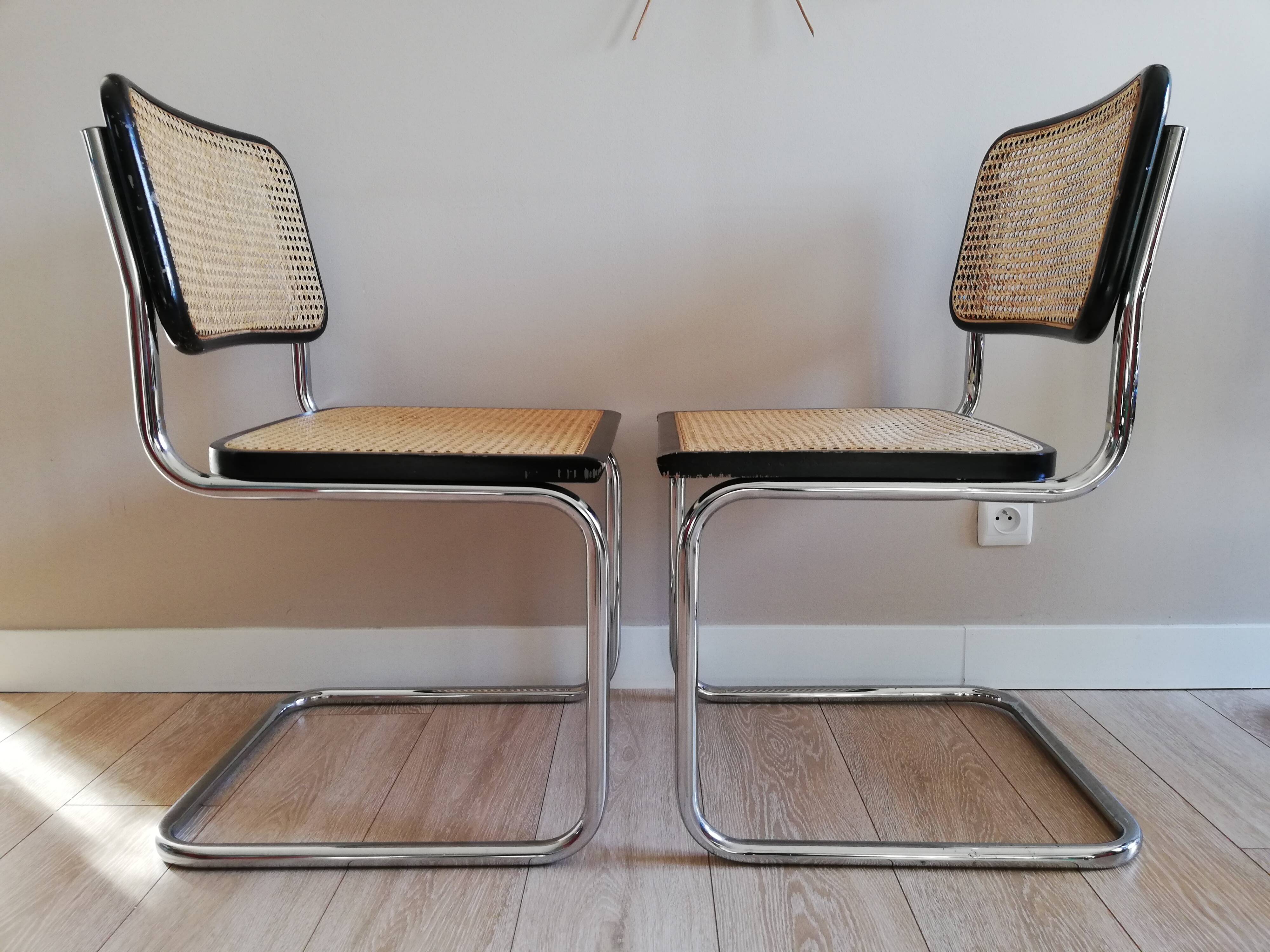 Set of 4 chairs B32 Marcel Breuer
