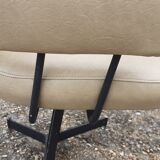 Pair of vintage swivel armchairs design xxeme