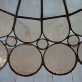 Hanging lamp brass and mother of pearl