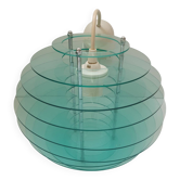 Suspension baladeuse design globe vert vintage