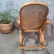 Rocking-chair style Thonet hêtre courbé & cannage – années 60