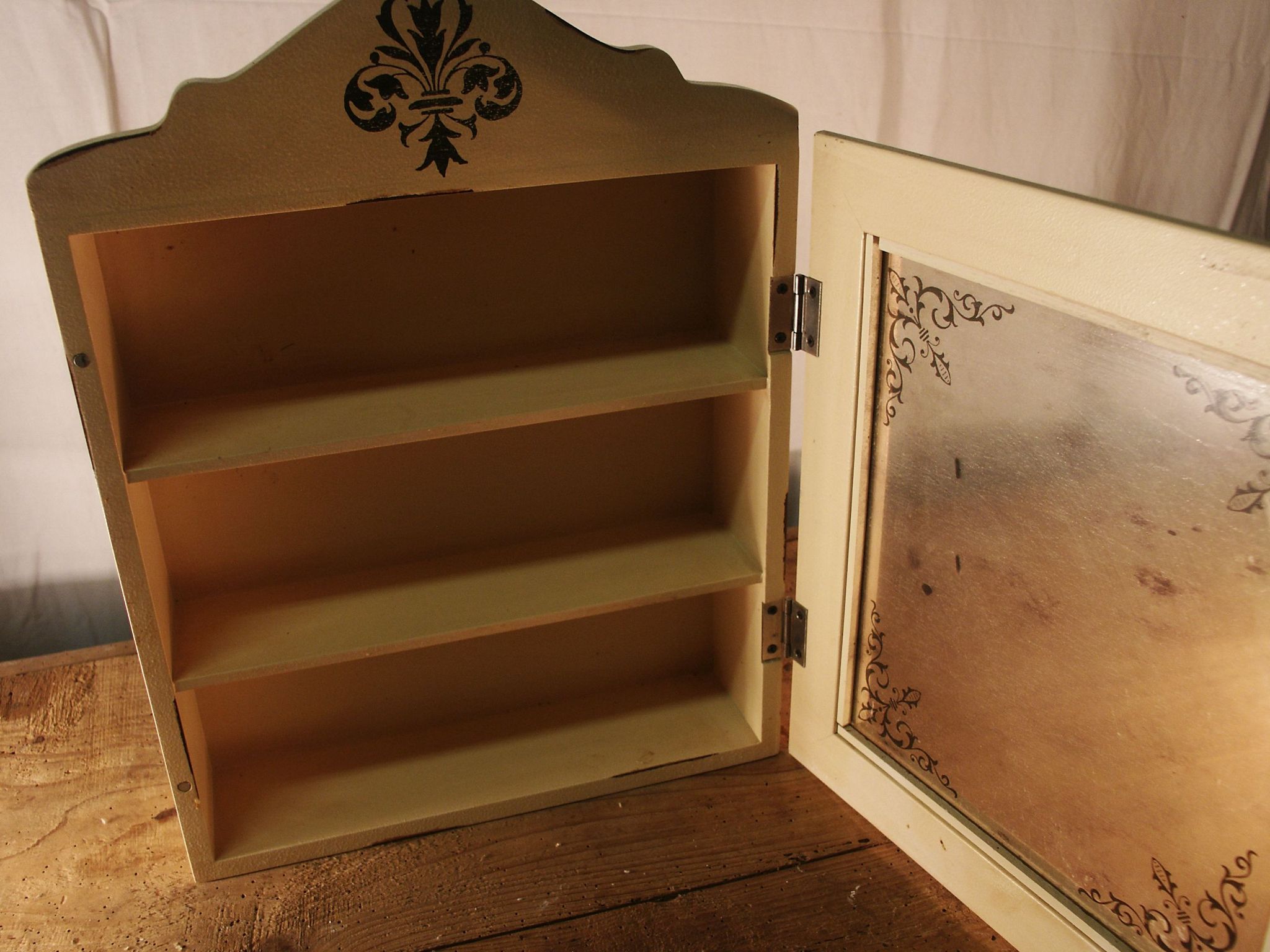 Wooden wall display case