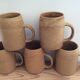 5 stoneware mugs