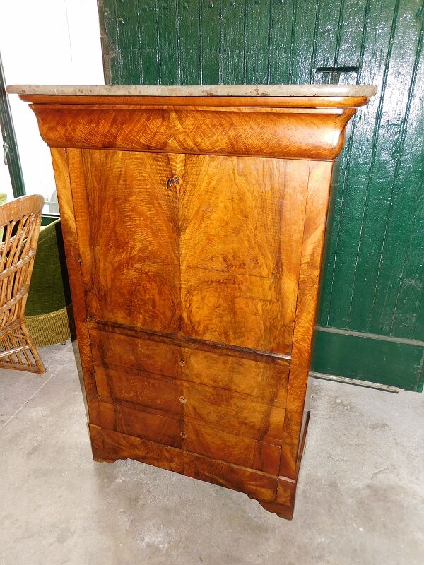 Secretary louis philippe in walnut