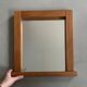 Vintage mirror 80s wood