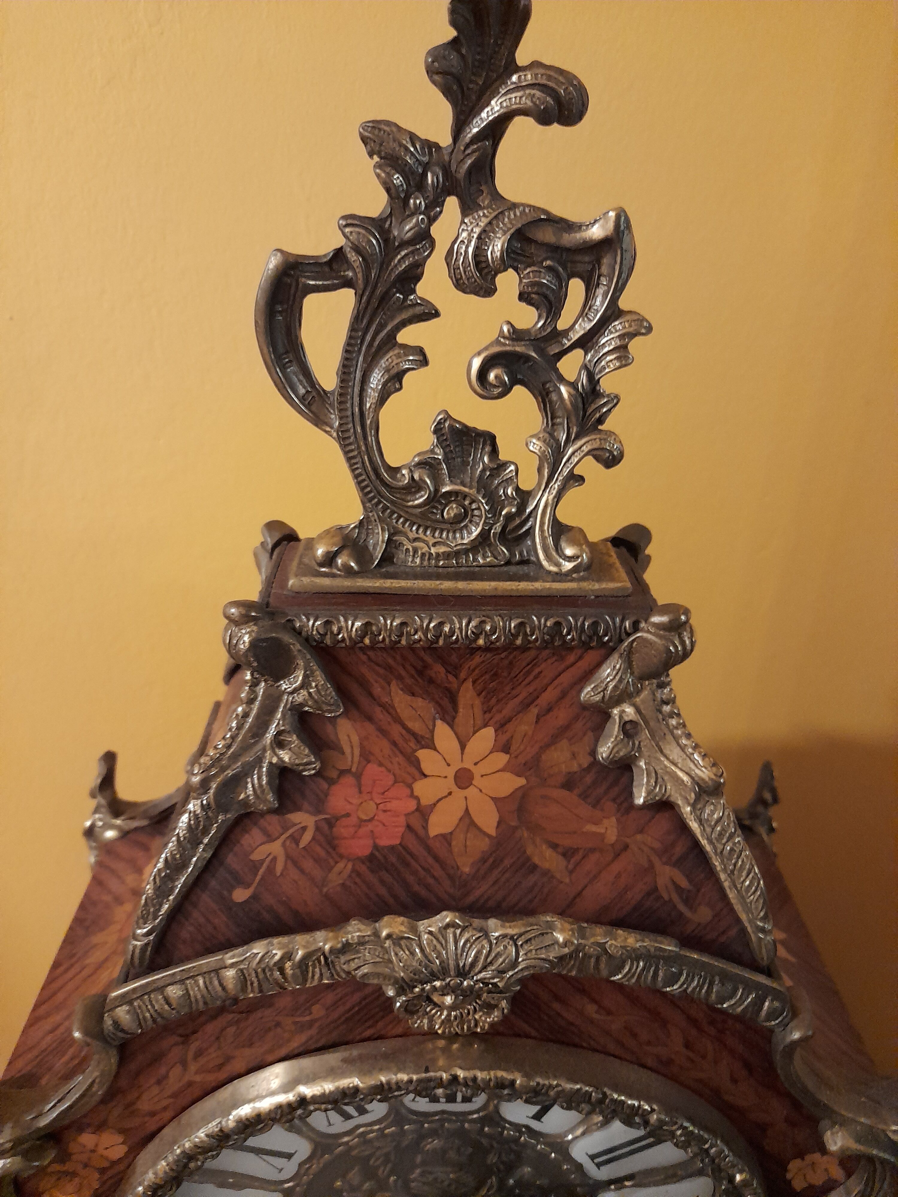 Louis XVI style cartel in Boulle marquetry