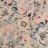 4x8 Pink & Navy Blue Vintage Rug 137x256Cm SK 6302