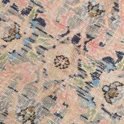 4x8 Pink & Navy Blue Vintage Rug 137x256Cm SK 6302