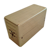 Golden metal box