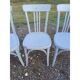 6 chaises bistrot Baumann bois cérusé vieux gris