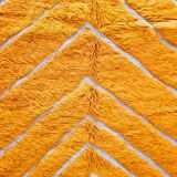 Handmade orange rug 200cm x 300cm