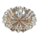 Vintage glass ashtray with star decoration