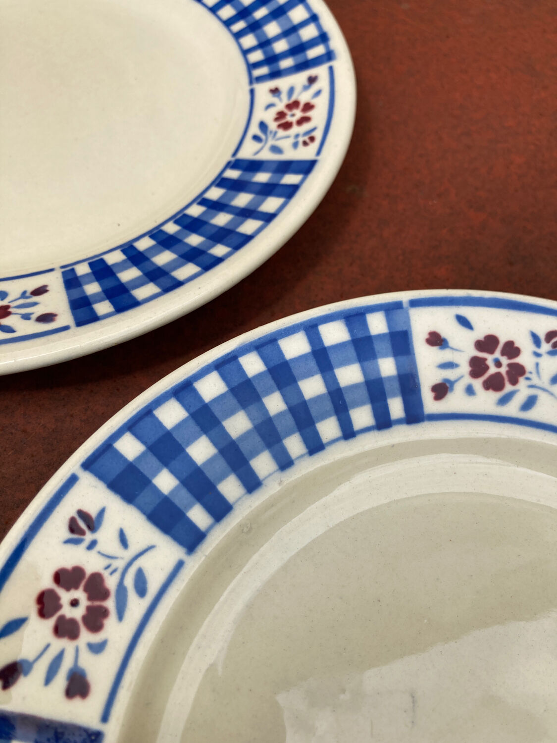 Three Digoin Gerardmer dessert plates