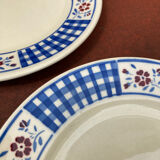 Three Digoin Gerardmer dessert plates