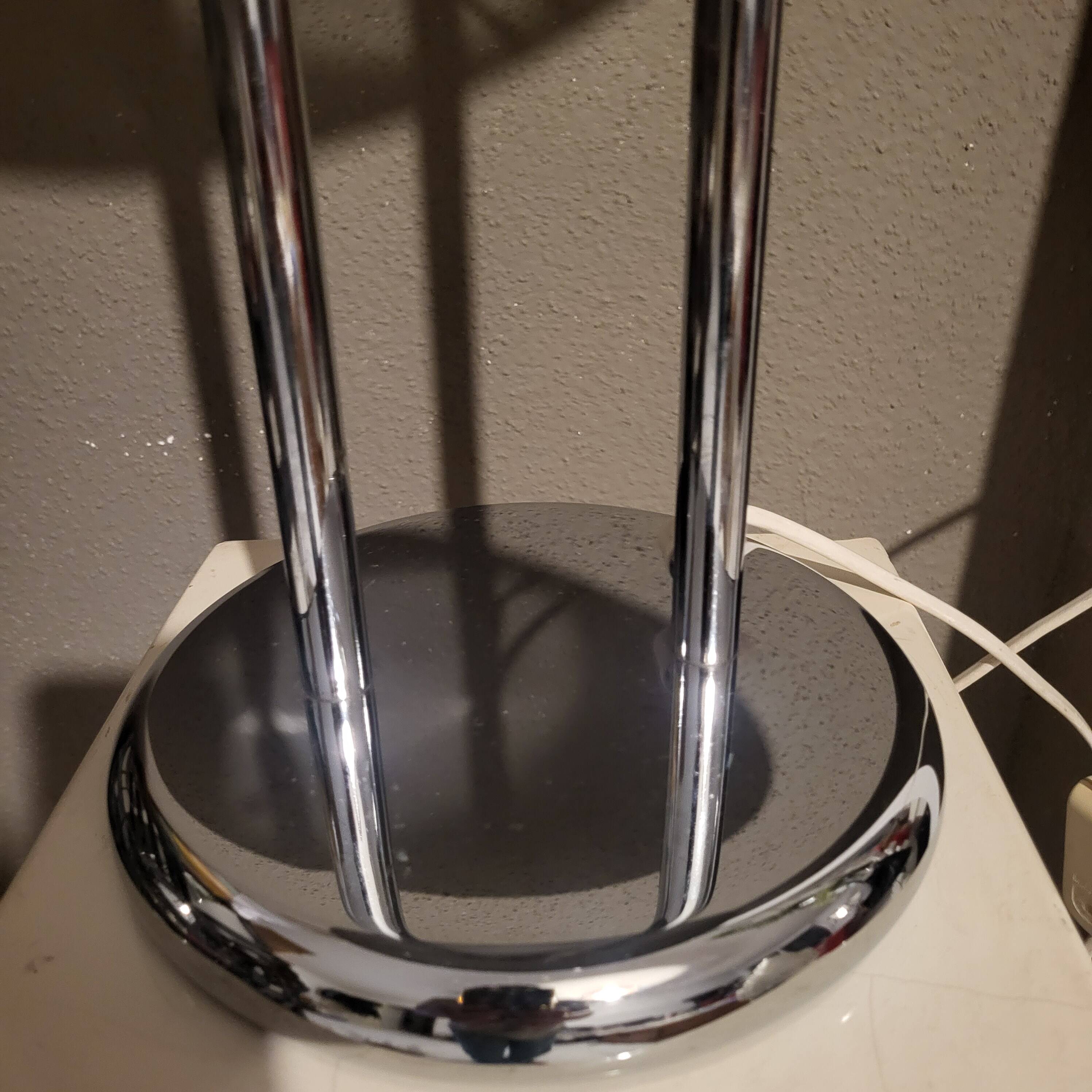Lampe champignon chromé par Robert Sonneman,Ikea