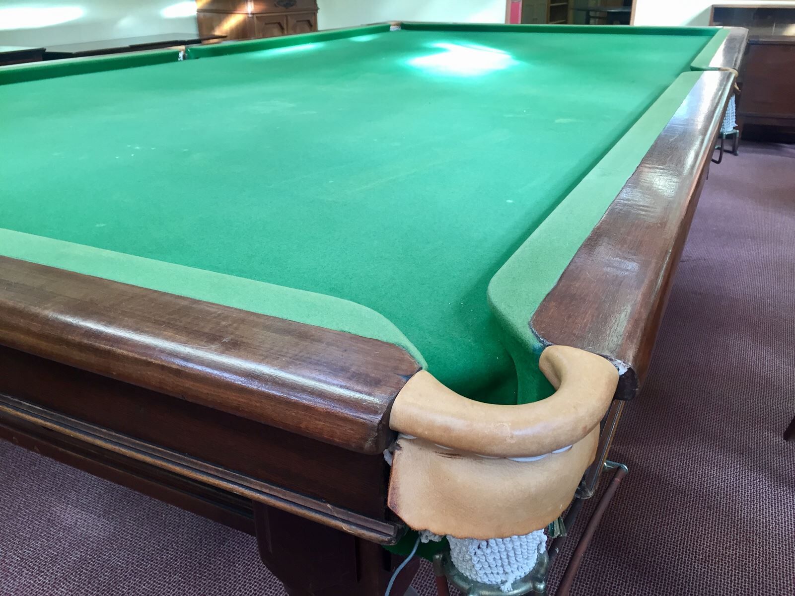 English billiards 8 Victorian of the nineteenth century removable feet