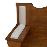Arts And Crafts oak hall bench