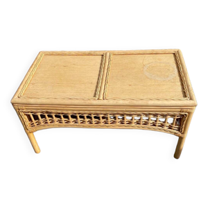 table de jardin en bambou