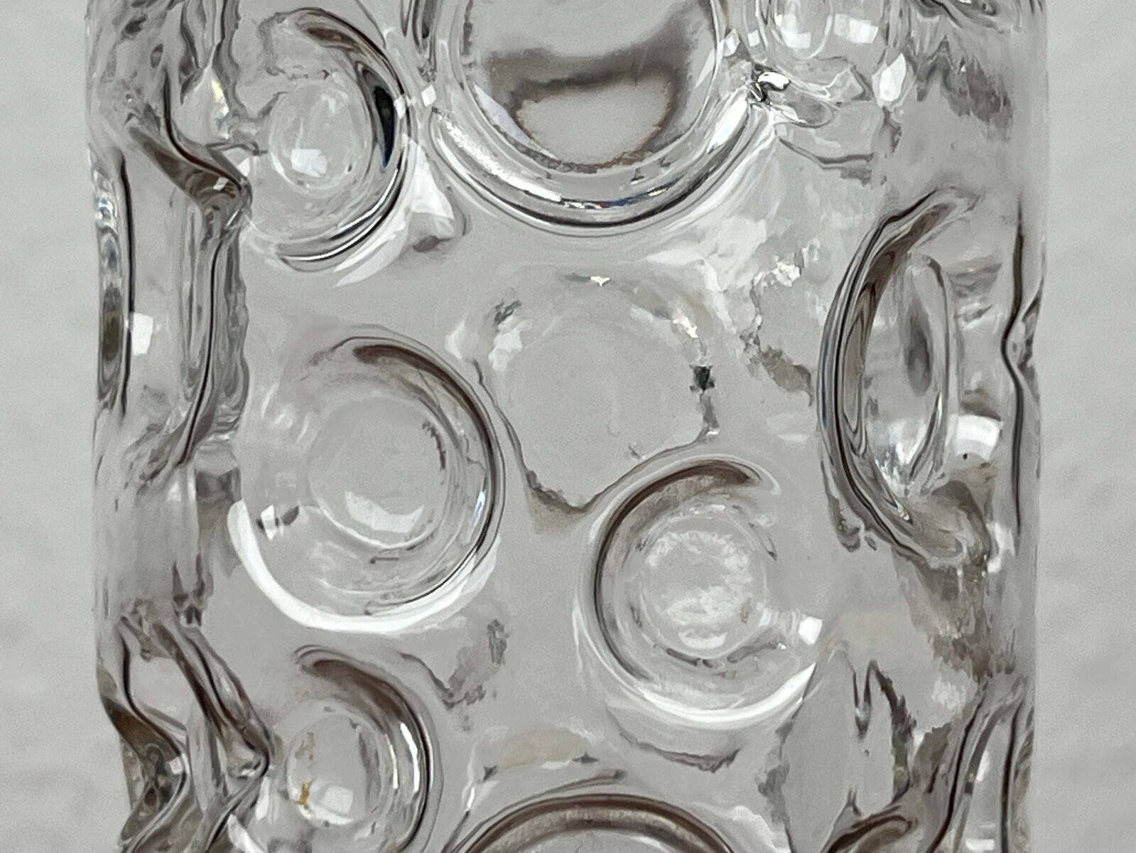 Mid-Century Modern Space Age Bubble Glass Vase by Wilhelm Braun-Feldweg for Hirschberg, Germany, 1960s