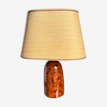 Brown ceramic lamp