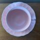 Antique salins les bains cup + saucer pink ceramic france vintage