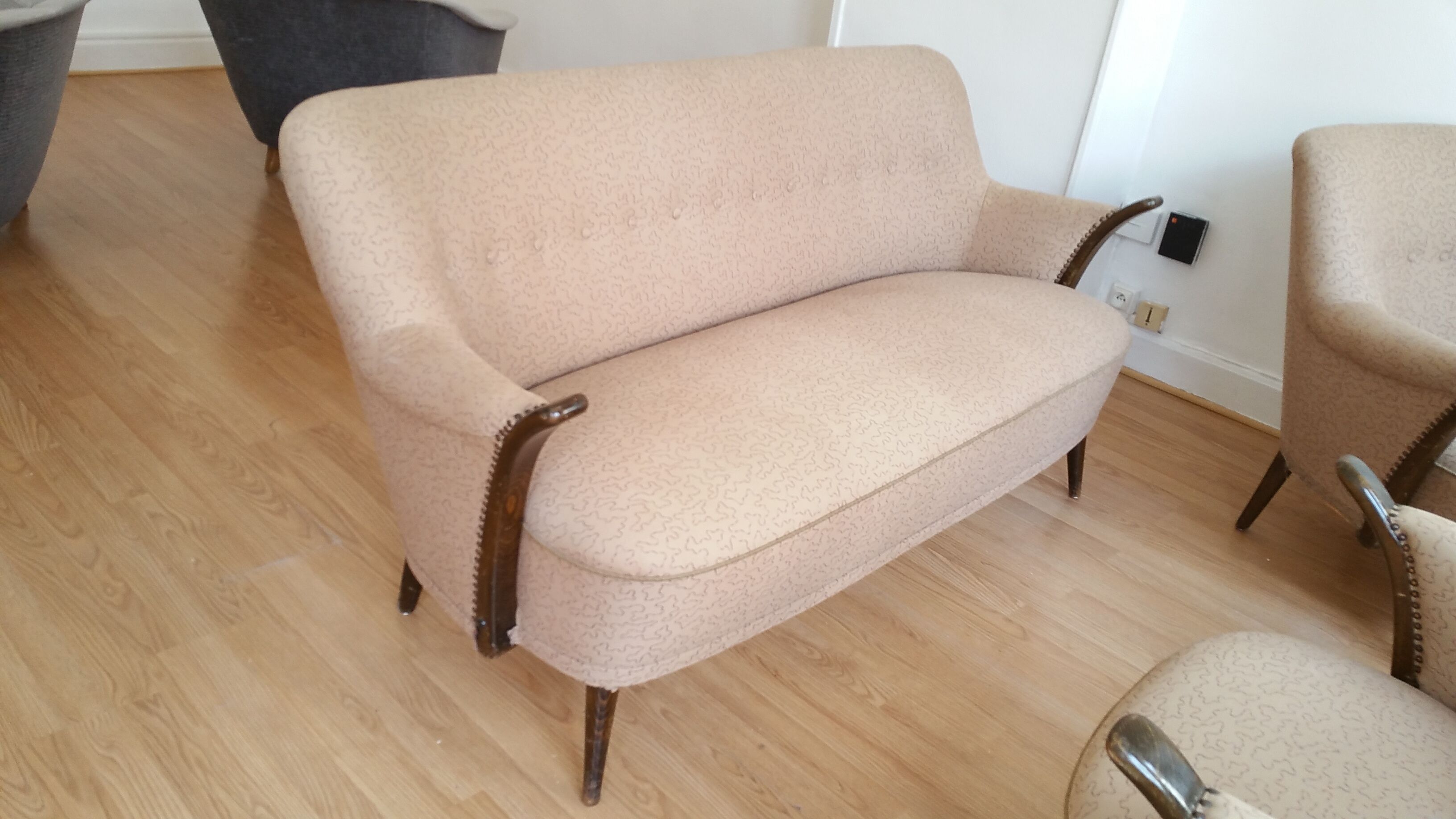 Danish chair organic 50s/60s (two are available)