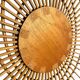 Miroir mural vintage bambou & laiton – France, circa 1950