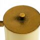 Rare and beautiful 1940s brass table lamp with opal glass shade