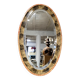 Oval wooden mirror 67x41cm