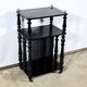 Small music cabinet in blackened pear wood, Napoleon III style – 1900