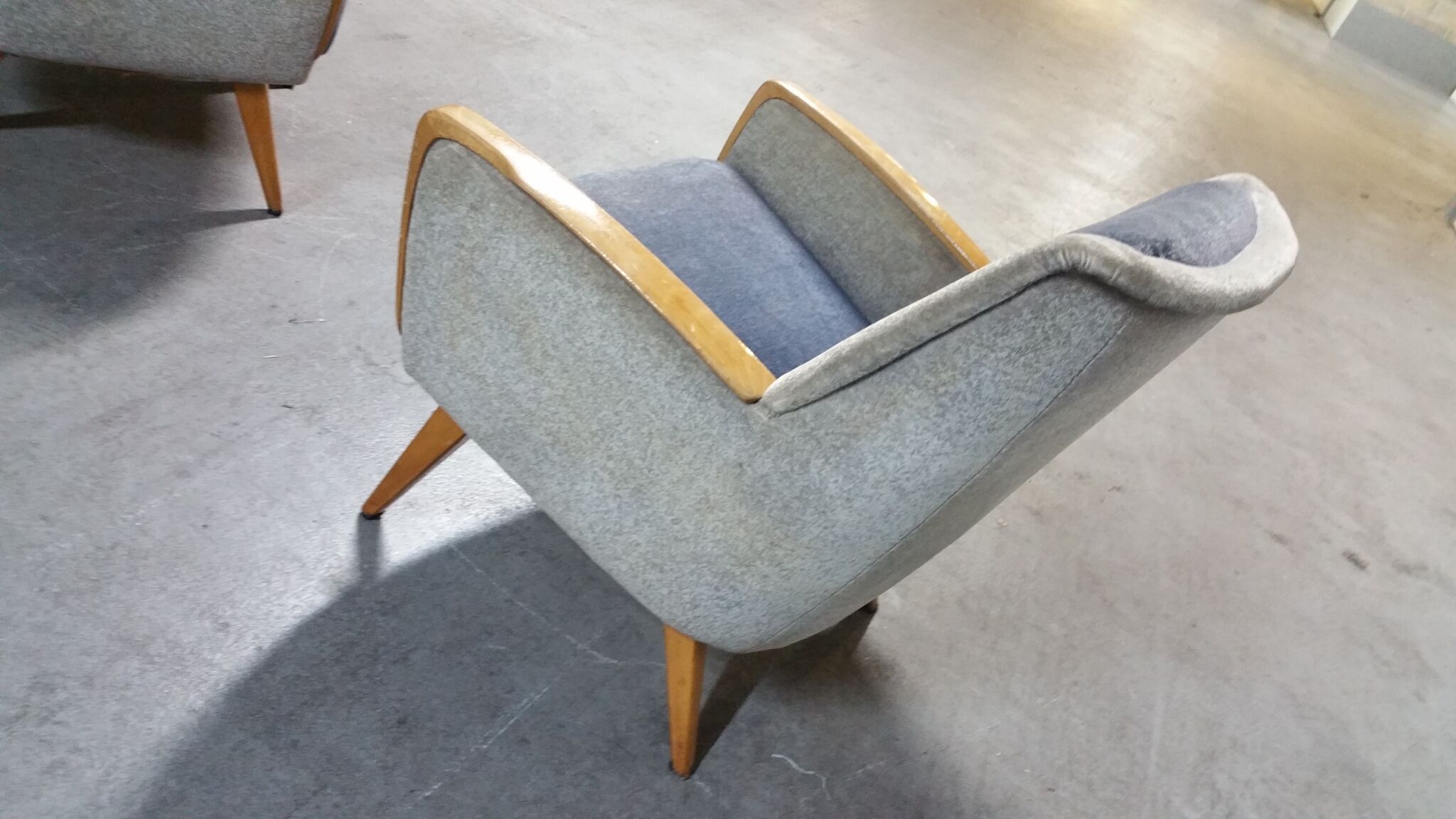 Bi color armchair of the 59/60