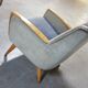 Bi color armchair of the 59/60