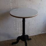 Gueridon in marble and wood