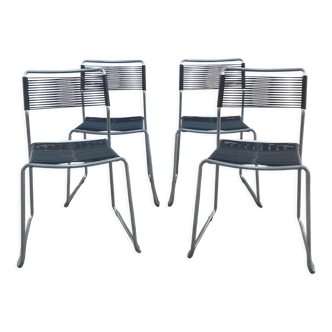 Lot de 4 chaises Melker 'spaghetti' par Lisa Norinder pour Ikea 1990