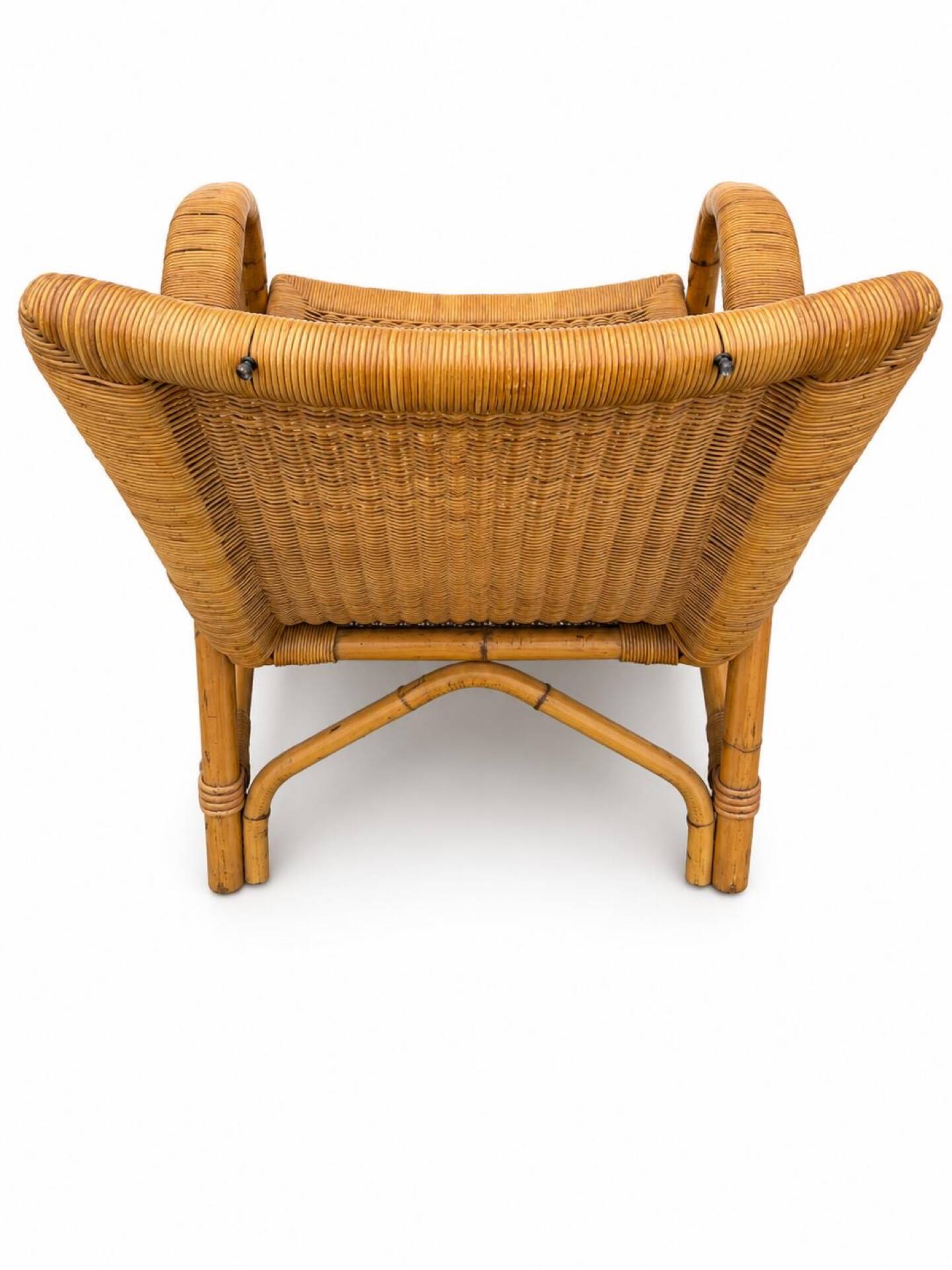 Vintage Rattan Lounge Chair from ARCO, 1960s