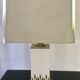 Lampe vintage laque et laiton