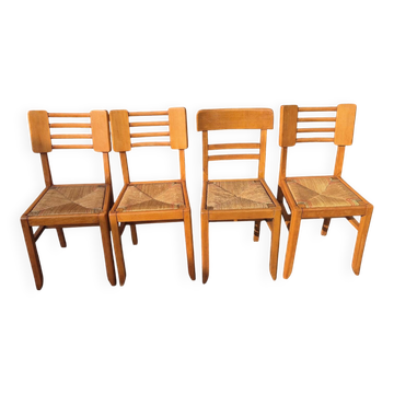Série de 4 chaises Pierre Cruege
