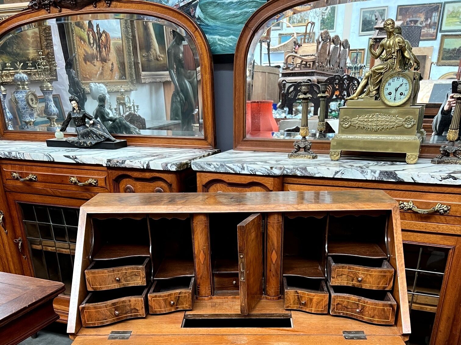 Dutch baroque rococo secretary