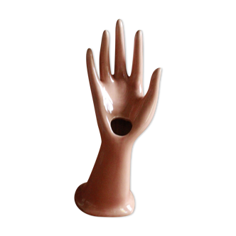 Hand ceramic ring holder