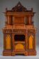 Neo-Baroque German buffet cabinet in walnut & mahogany, 1890s