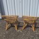 2 rattan armchairs for children