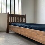Brutalist Aranjou elm bed